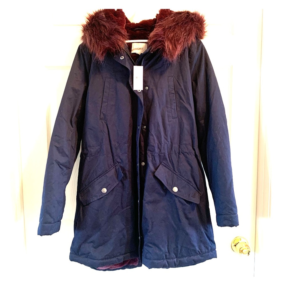The Loft - Faux Fur Lined Hooded Parka - Medium